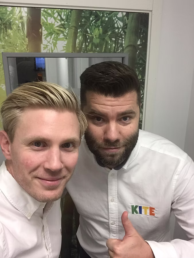 Per Berggren och Kristofer Rosendahl, grundare av KITE